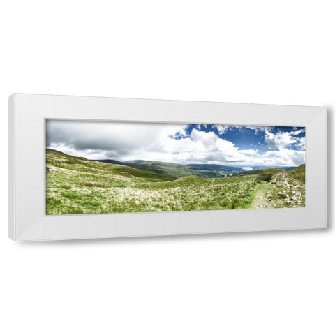 In  the Clouds White Modern Wood Framed Art Print by Bay, Noah
