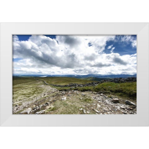 Looking  Out White Modern Wood Framed Art Print by Bay, Noah