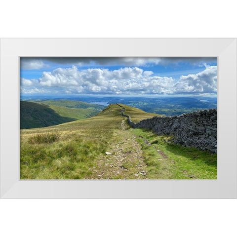 Looking  Ahead White Modern Wood Framed Art Print by Bay, Noah