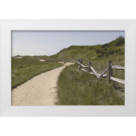 High  Road I White Modern Wood Framed Art Print by Grafitee Studios
