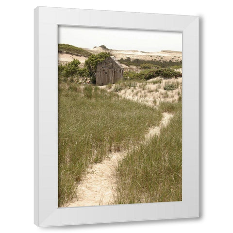 High  Road II White Modern Wood Framed Art Print by Grafitee Studios