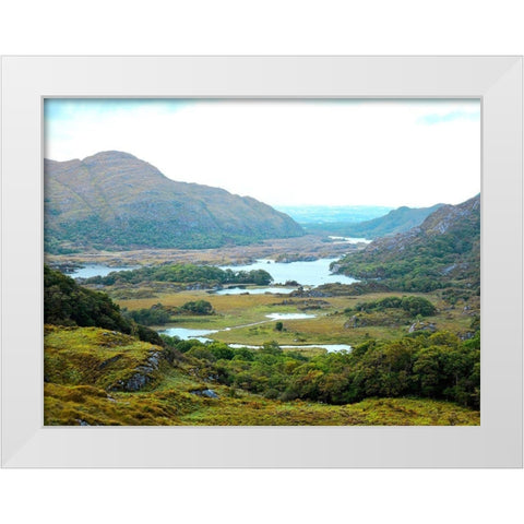 Ladies  View White Modern Wood Framed Art Print by Grafitee Studios