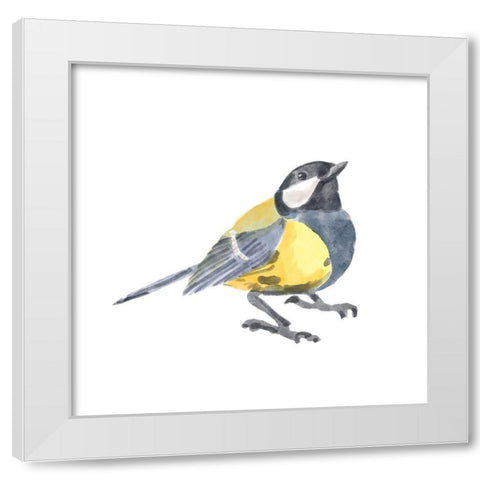Songbird  III White Modern Wood Framed Art Print by Bannarot
