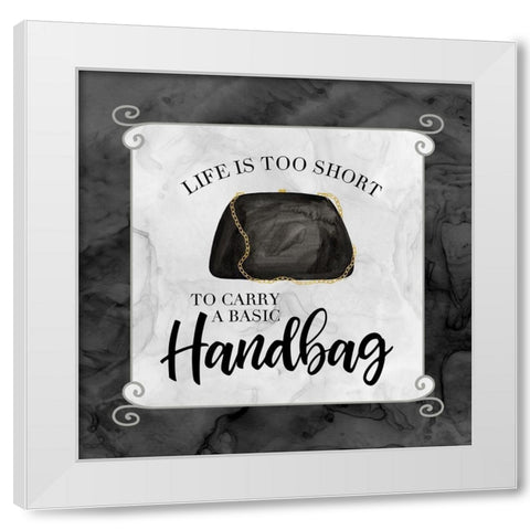 Fashion Humor X-Basic Handbag White Modern Wood Framed Art Print by Reed, Tara
