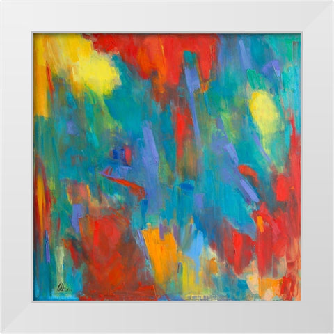 Mind Free White Modern Wood Framed Art Print by Fine, Alexi