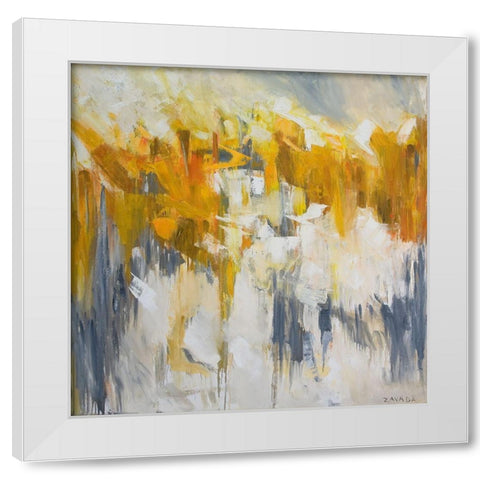 Dijon Day White Modern Wood Framed Art Print by Fine, Alexi