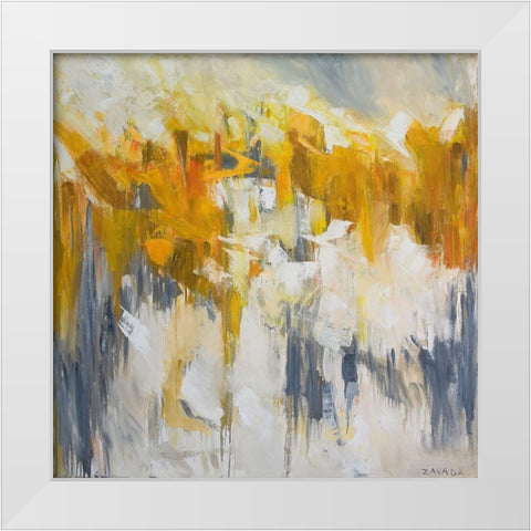 Dijon Day White Modern Wood Framed Art Print by Fine, Alexi