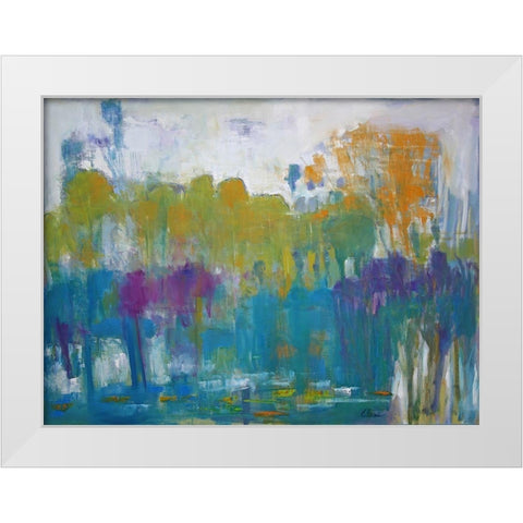 Forest Frost White Modern Wood Framed Art Print by Fine, Alexi