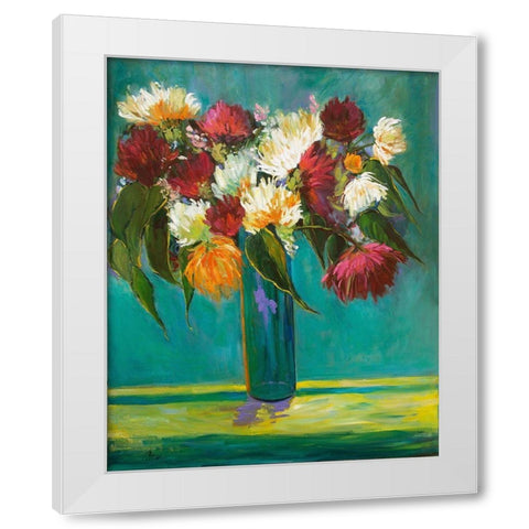 Bountiful Beauties White Modern Wood Framed Art Print by Fine, Alexi