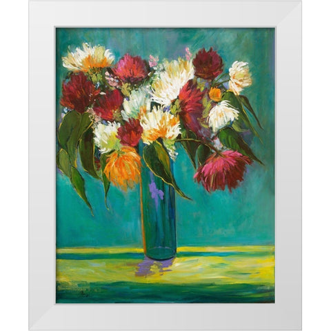 Bountiful Beauties White Modern Wood Framed Art Print by Fine, Alexi