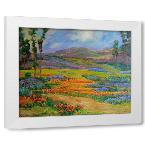 California Dreaming White Modern Wood Framed Art Print by Fine, Alexi