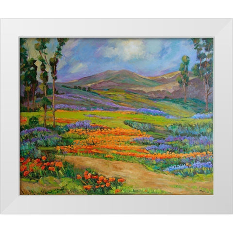 California Dreaming White Modern Wood Framed Art Print by Fine, Alexi