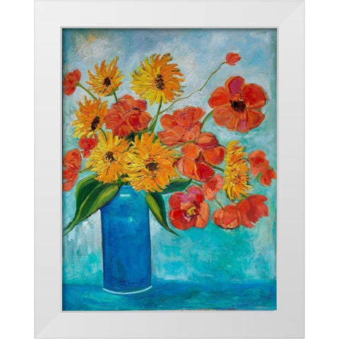 Full of Hope White Modern Wood Framed Art Print by Fine, Alexi