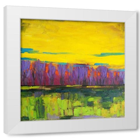 Dream Forest White Modern Wood Framed Art Print by Fine, Alexi