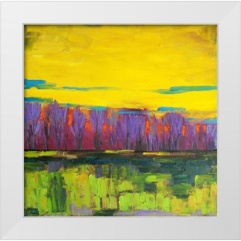 Dream Forest White Modern Wood Framed Art Print by Fine, Alexi