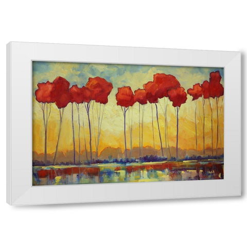 Kings Forest White Modern Wood Framed Art Print by Fine, Alexi