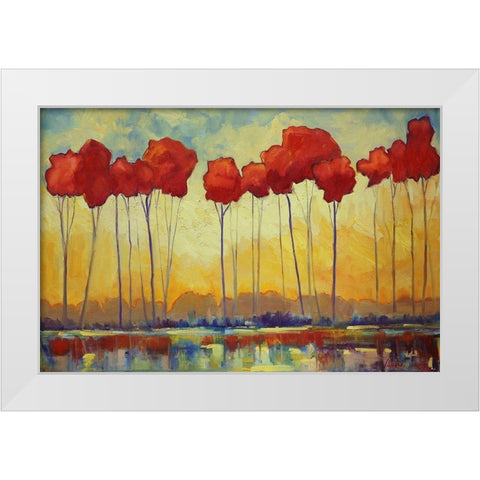 Kings Forest White Modern Wood Framed Art Print by Fine, Alexi