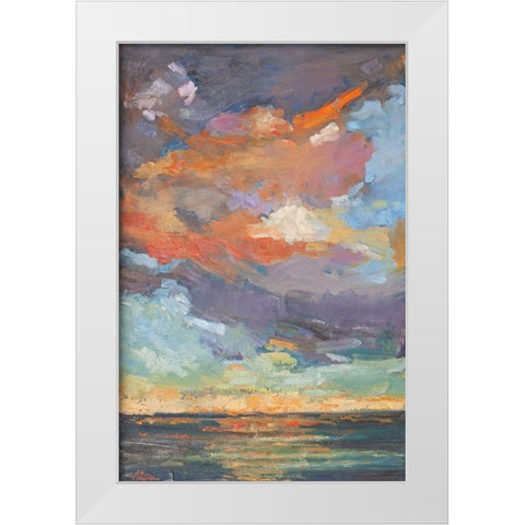 Coastal Reflection White Modern Wood Framed Art Print by Fine, Alexi