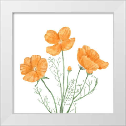Wildflower  Group III White Modern Wood Framed Art Print by Bannarot