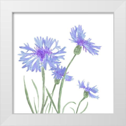 Wildflower  Group IV White Modern Wood Framed Art Print by Bannarot