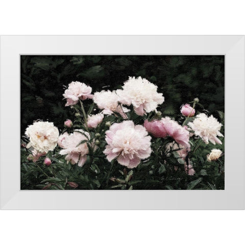 Peony  Poetry II White Modern Wood Framed Art Print by Cusson, Marie Elaine