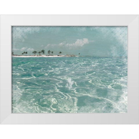 Beach  Scene I White Modern Wood Framed Art Print by Cusson, Marie Elaine