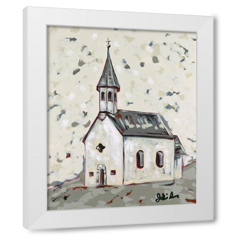 Here is the Steeple White Modern Wood Framed Art Print by Augustine, Jodi