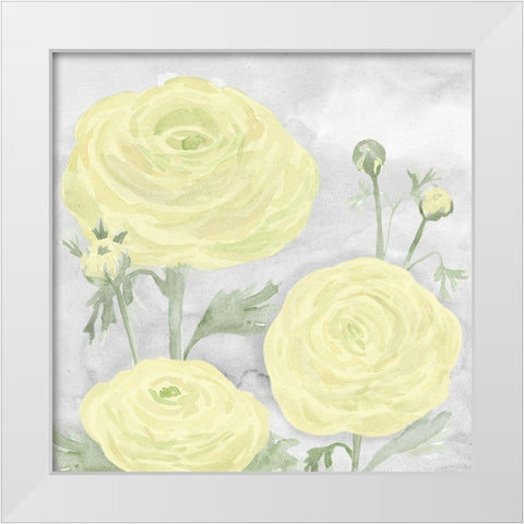 Peaceful Repose gray And yellow I White Modern Wood Framed Art Print by Reed, Tara
