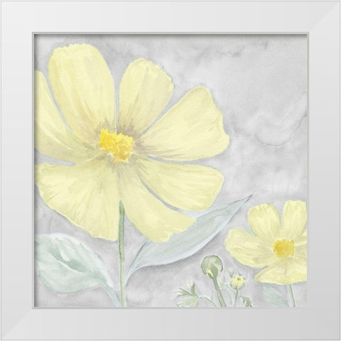 Peaceful Repose gray And yellow III White Modern Wood Framed Art Print by Reed, Tara