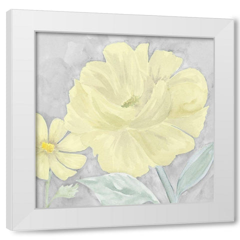 Peaceful Repose gray And yellow IV White Modern Wood Framed Art Print by Reed, Tara