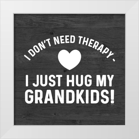 Grandparent Life black III-Therapy White Modern Wood Framed Art Print by Reed, Tara