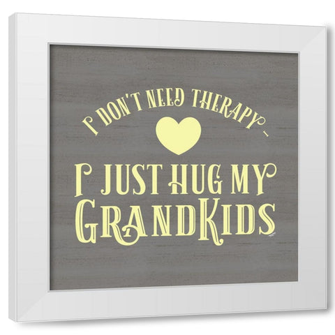 Grandparent Life yellow III-Therapy White Modern Wood Framed Art Print by Reed, Tara
