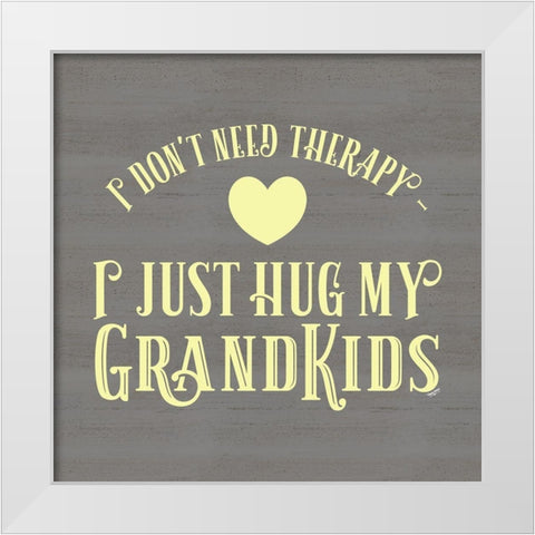 Grandparent Life yellow III-Therapy White Modern Wood Framed Art Print by Reed, Tara