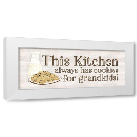 Grandparent Life panel IV-Cookies White Modern Wood Framed Art Print by Reed, Tara