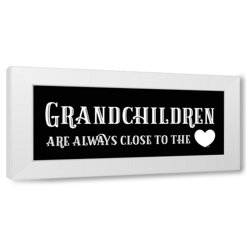 Grandparent Life panel black I-Close to the Heart White Modern Wood Framed Art Print by Reed, Tara