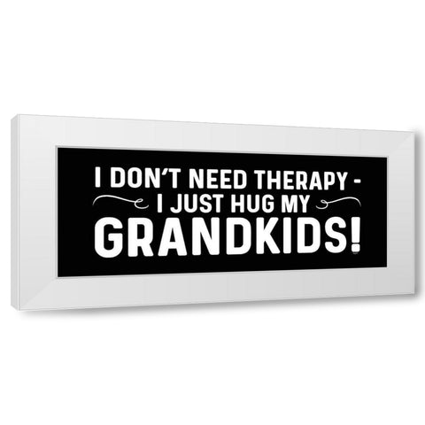 Grandparent Life panel black II-Therapy White Modern Wood Framed Art Print by Reed, Tara