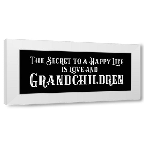 Grandparent Life panel black VII-Secret White Modern Wood Framed Art Print by Reed, Tara