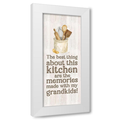 Grandparent Life vertical II-Memories White Modern Wood Framed Art Print by Reed, Tara