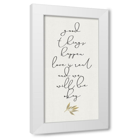 Botanical  Inspiration panel yellow gray I-Good Things White Modern Wood Framed Art Print by HM Design