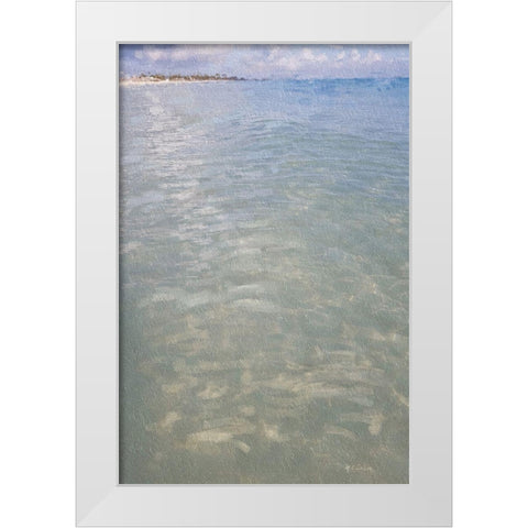 Beach  Shore IX White Modern Wood Framed Art Print by Cusson, Marie Elaine