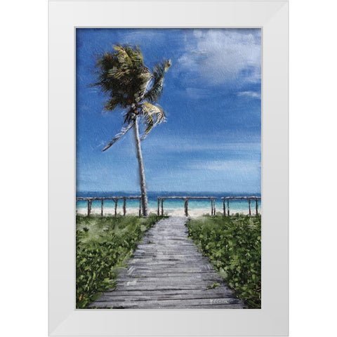 Beach  Shore X White Modern Wood Framed Art Print by Cusson, Marie Elaine