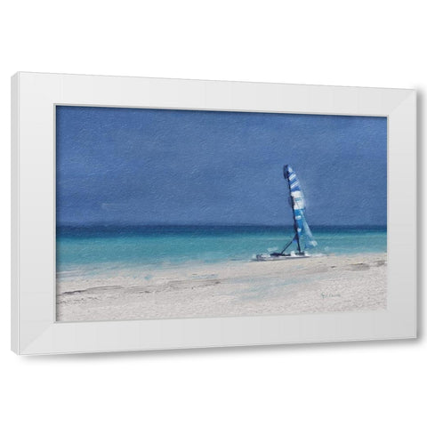 Beach  Shore XI White Modern Wood Framed Art Print by Cusson, Marie Elaine