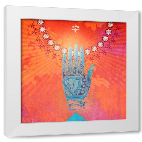 Creative  Visualization III-Barriers White Modern Wood Framed Art Print by Duirwaigh