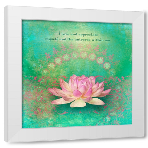 Creative  Visualization X-Universe Within White Modern Wood Framed Art Print by Duirwaigh