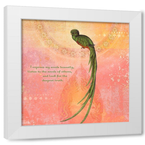 Creative  Visualization XVI-Honestly White Modern Wood Framed Art Print by Duirwaigh