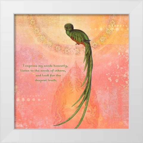 Creative  Visualization XVI-Honestly White Modern Wood Framed Art Print by Duirwaigh