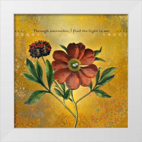 Creative  Visualization XIX-Light White Modern Wood Framed Art Print by Duirwaigh