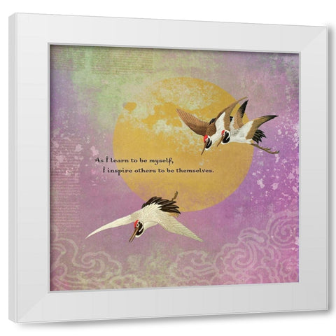 Creative  Visualization XXII-Inspire White Modern Wood Framed Art Print by Duirwaigh