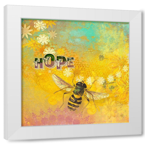 Living  Out Loud III-Hope White Modern Wood Framed Art Print by Duirwaigh