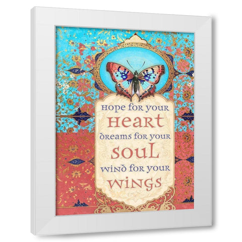 Living  Out Loud X-Wings White Modern Wood Framed Art Print by Duirwaigh